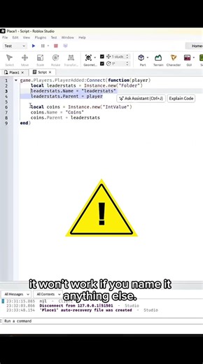 How to make LEADERSTATS in Roblox Studio