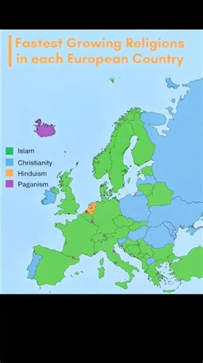 Fastest Growing Religions in Europe 🌍