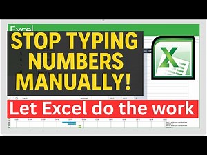 Generate Serial Numbers in Excel Automatically