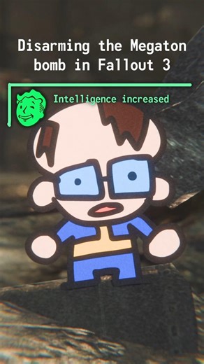 Defusing the Megaton Bomb in Fallout 3 #fallout3 #fallout #gaminganimation #shorts #gaming