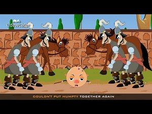 Edewcate english rhymes - Humpty Dumpty sat on a wall