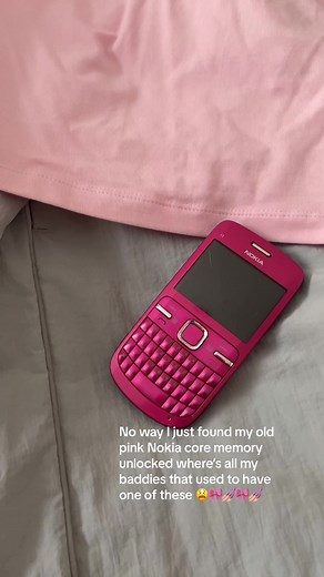 Pink Nokia C300 - 2000s Throwback with High Heels
