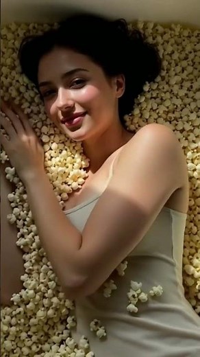 popcorn bath #cute #youtubeshorts