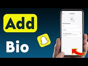 How To Add Bio On Snapchat (Updated)