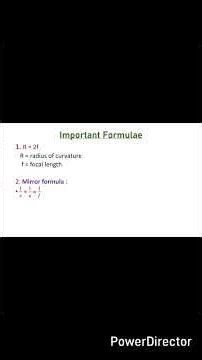 Important formulas in Physics for 10th board exam