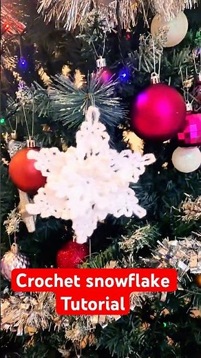 Crochet Snowflake Idea ❄️ Stunning Christmas DIY You Can Make Fast! (Full Tutorial on My Channel)
