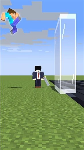 Help Herobrine To Power Up And Breaking the Tempered Glass #friendship #trending #anime