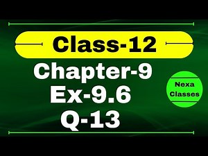 Class 12 Ex 9.6 Q13 Math | Chapter9 Class12 Math | Differential Equations | Ex 9.6 Q13 Class 12 Math