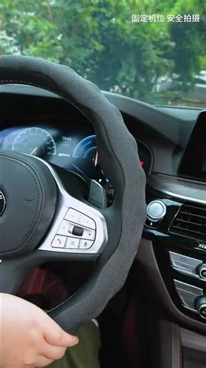#automobile #remix Super ❤️ Soft Winter 🖤 Steering Wheel 🖤 Cover ❄️ Ready to