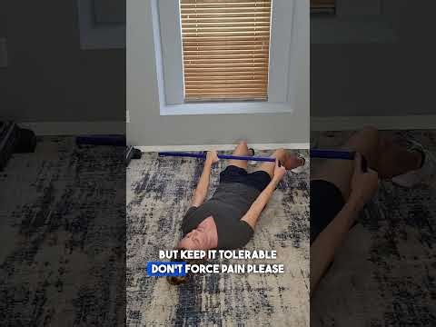 Shoulder Wand Flexion Exercise In a Supine (Laying Down, Face Up) Position
