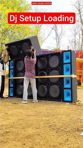 Dj Setup Loading 🔥| How to loading dj Setup |6x15 Dj Setup |Saroj Sound System |Dj Box #shorts #dj