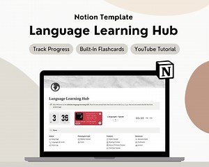Notion Language Learning Template, Notion Language Template, Language Learning Planner, Language Learning Tracker - Etsy