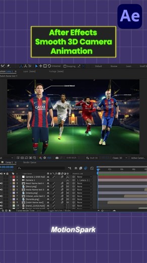 MotionSpark on Instagram: "How to Animate Smooth 3D Camera Movements in After Effects | Tutorıa #AfterEffects #AfterEffectsTutorial #3DAnimation #CameraMovement #MotionDesign #MotionGraphics #VideoEditing #AnimationTutorial #VFX #Cinematic #Filmmaking #CreativeEditing #VideoEditor #LearnAfterEffects #VisualEffects #EditingTips #ContentCreator #DigitalArt #DesignTutorial #SmoothAnimation #3DDesign #3DMotion #AnimationDesign #VideoProduction #VisualArt #MotionArtist #AfterEffectsTips #Cinematograp