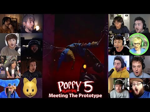 YouTubers Reaction On Poppy Playtime Chapter 5 Meeting The Prototype ( Compilation )