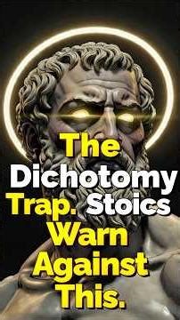 THE DICHOTOMY TRAP (Stoics Warn Against This)