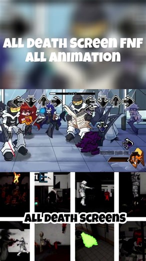 FNF VS SCP Foundation – ALL Game Over Screens 💀 #Shorts