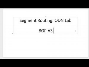 Segment Routing - On-Demand Next-Hop (ODN) - Lab | Hands-on | #SR-TE-ODN | #ODN | #SegmentRouting