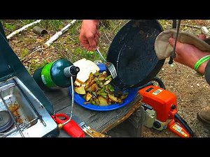 CAMP COOKING ALONE IN THE WILDERNESS