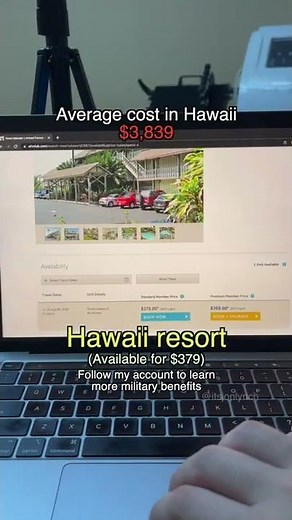 Hawaii resort $379/ 7 nights! #militarybenefits #military #vacation #veteran #hawaii #army #travel