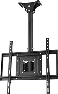 Apollo Commercial Grade TV Ceiling Mount, Heavy Duty up to 155 lb Load, Adjustable Height for Indoor and Outdoor use
