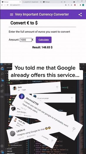 I created a translator app! 😂 #developer #app #angular #typescript #translator