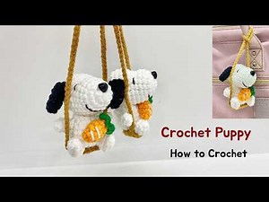 Crochet Puppy Snoopy-Inspired 🐶 | Easy Amigurumi Tutorial