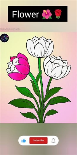 🌺Aaj fir se Lagaye ek nai video flower colouring 🎨🌹#viral #art #ytshorts #drawing