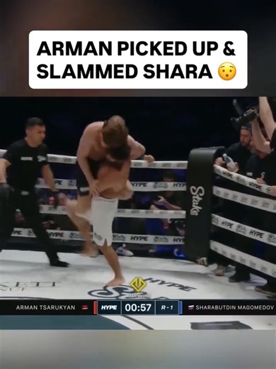There's no doubt Arman is one strong mofo 💪 #ArmanTsarukyan and #SharaBullet's grappling bout ended in a draw (Via @espnmma from @hype.fightting)