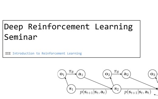 Deep Reinforcement Learning Seminar 3. Intro to RL