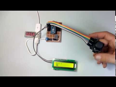 Arduino joystick lcd menu solved