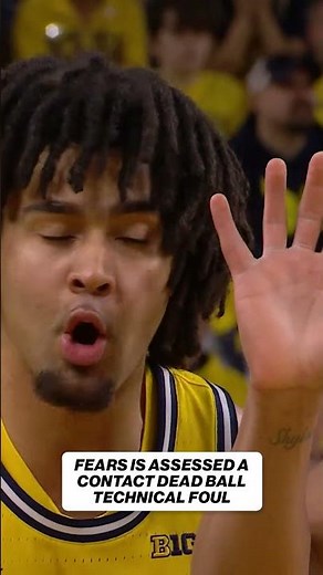 Jeremy Fears received a technical foul for this #basketball #tech #cbb #CollegeBasketball