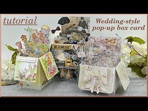 TUTORIAL - Wedding-style pop-up box card - Craft O'Clock - A Cordial Invitation - cardmaking ideas