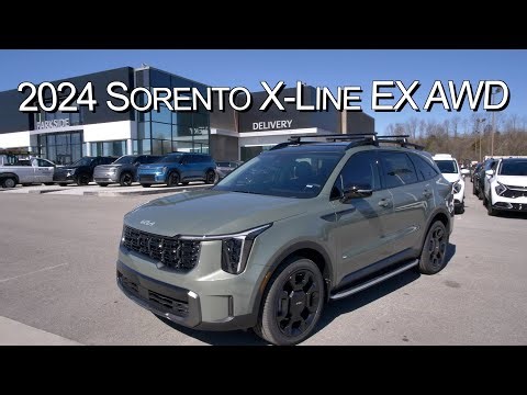 New Jungle Green 2024 Kia Sorento X-Line EX AWD at Parkside Kia