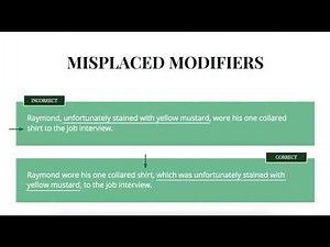 ACT Prep: Dangling and Misplaced Modifiers