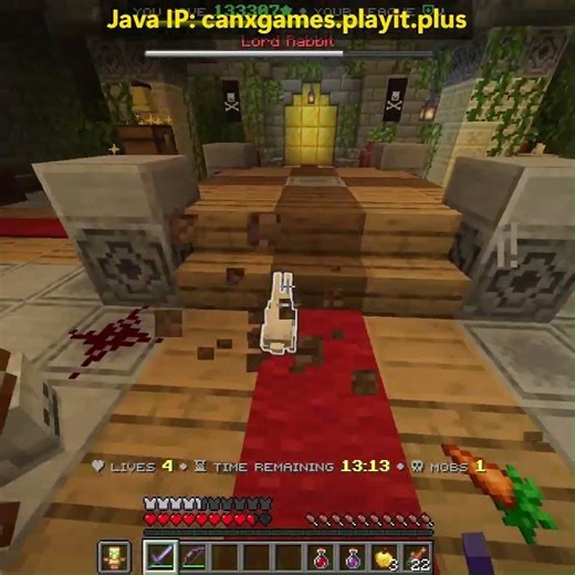 Can you defeat Lord Rabbit? 🐇 #minecraft #minecraftdungeon #minecraftserver #minecraftshorts