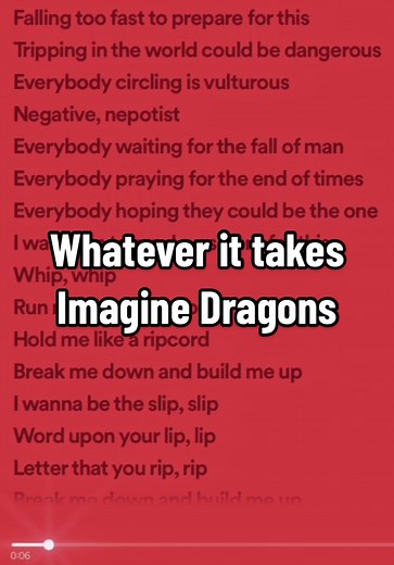 Imagine Dragons - Whatever It Takes (Lyrics)