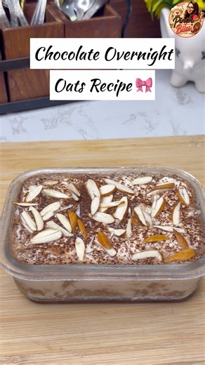 Chocolate Overnight Oats Recipe #healthy #shorts #breakfast #viral #trending #recipe #oats