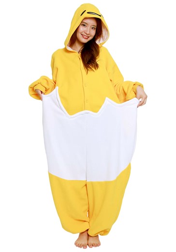 Watch Gudetama Sanrio Kigurumi - Onesie Jumpsuit Halloween Costume on Amazon Live