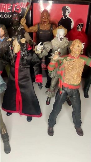 Neca horror figures collection setup for you