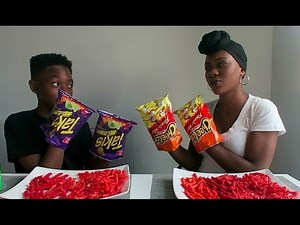 HOT CHEETOS AND TAKIS CHALLENGE