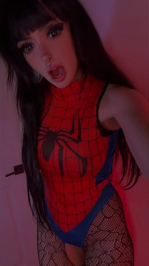 Emma Parnell on Instagram: "Get a bucket and a mop for this wap😝 . . #gothic #relatablereels #alternative #alternativemakeup #goth #gothgirl #spiderman #cosplay #explore"