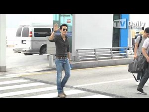 13.6.2014 Song Seung Heon at Incheon Airport leaving for Shanghai Film Festival