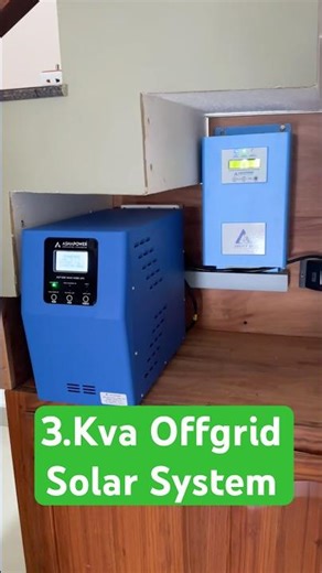 3.Kva Offgrid Solar Power system installation in india | Solar panel with power Backup #solar