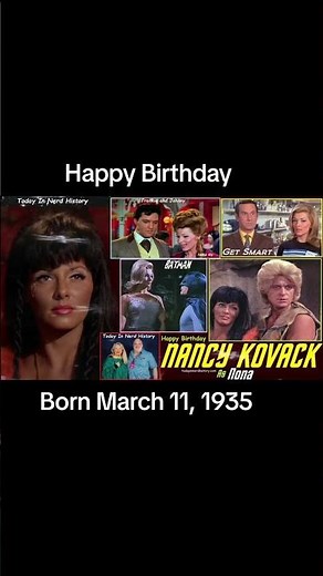 Happy birthday Nancy Kovack, born March 11, 1935.