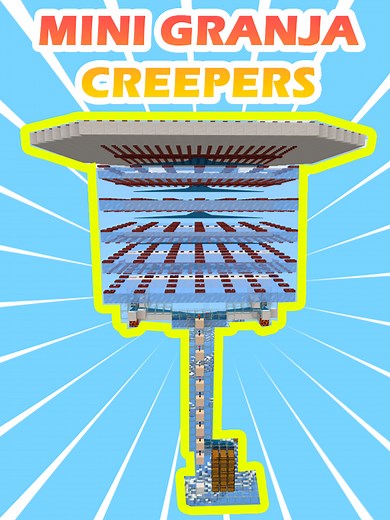 Mini Granja de Creepers en Minecraft 1.21