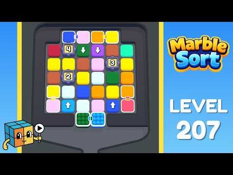 Marble Sort Level 207 (Hard) Walkthrough Solution