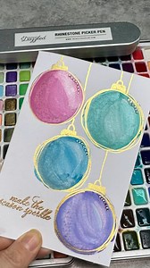 EASY Watercolor Christmas Card | Shabby Chic Vintage Vanlife Chicks