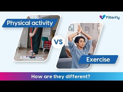Physical activity Vs Exercise - How are they different? | ‪@FitterflyWellnessDTx‬