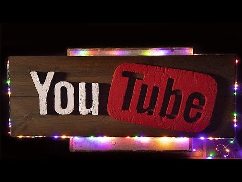 How to Make a YOUTUBE Sign | DIY