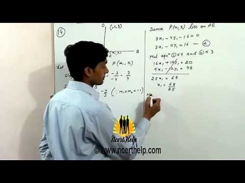 How to find coordinates of the foot of perpendicular from the point